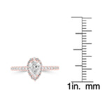 14K Rose Gold Diamond 1.00ct TDW Engagement Ring