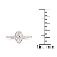 14K Rose Gold Diamond 1.00ct TDW Engagement Ring