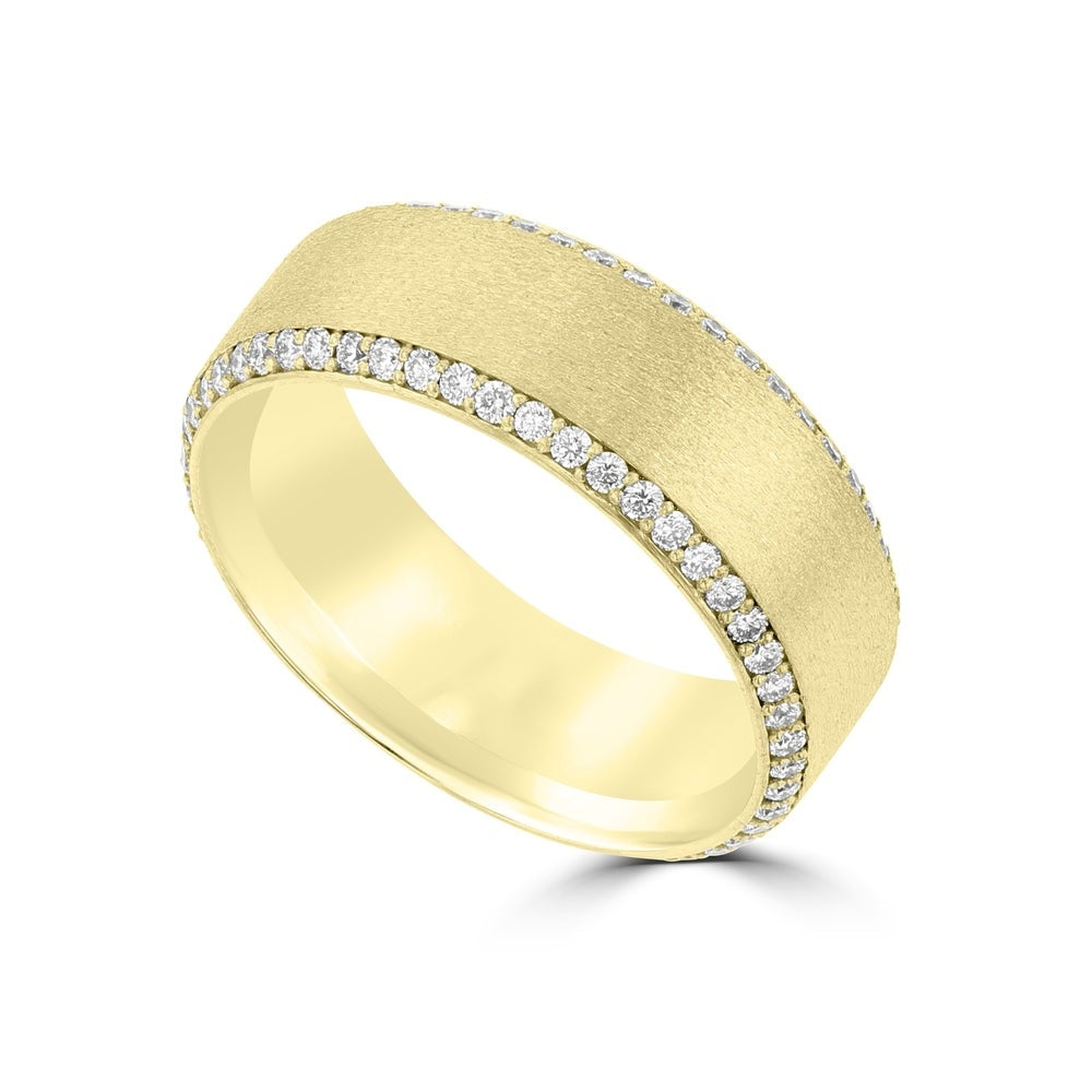 .83ct TDW 14 Karat Yellow Gold Men's Diamond Ring