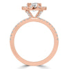 14k Rose Gold Diamond 1.65ct TDW Halo Engagement Ring