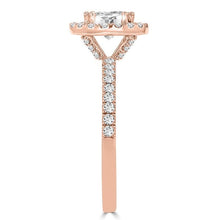 14k Rose Gold Diamond 1.65ct TDW Halo Engagement Ring
