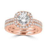 14k Rose Gold Diamond 1 3/4ct TDW Bridal Set