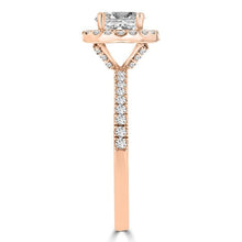 14k Rose Gold Diamond 1.60cts TDW Halo Engagement Ring