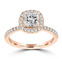 14k Rose Gold Diamond 1.60cts TDW Halo Engagement Ring