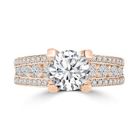 14k Rose Gold Diamond 2.00ct TDW Engagement Ring