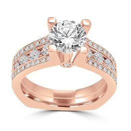 14k Rose Gold Diamond 2.00ct TDW Engagement Ring