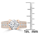 14k Rose Gold Diamond 2.00ct TDW Engagement Ring