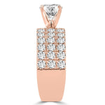 14k Rose Gold Diamond 3 1/5ct TDW Engagement Ring