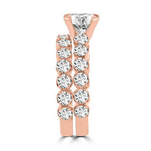 14k Rose Gold Diamond 3 2/5ct TDW Bridal Set