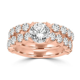 14k Rose Gold Diamond 3 2/5ct TDW Bridal Set