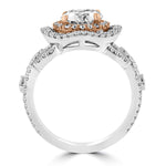 14k Two-tone White/Rose Gold 1.75cts TDW Diamond Engagement Ring