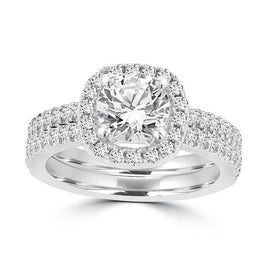 14k White Gold Diamond 1 3/4ct TDW Bridal Set