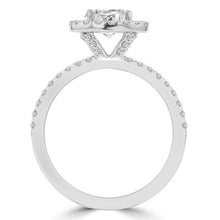 14k White Gold 1.65ct TDW Diamond Halo Engagement Ring