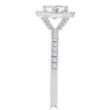 14k White Gold 1.65ct TDW Diamond Halo Engagement Ring