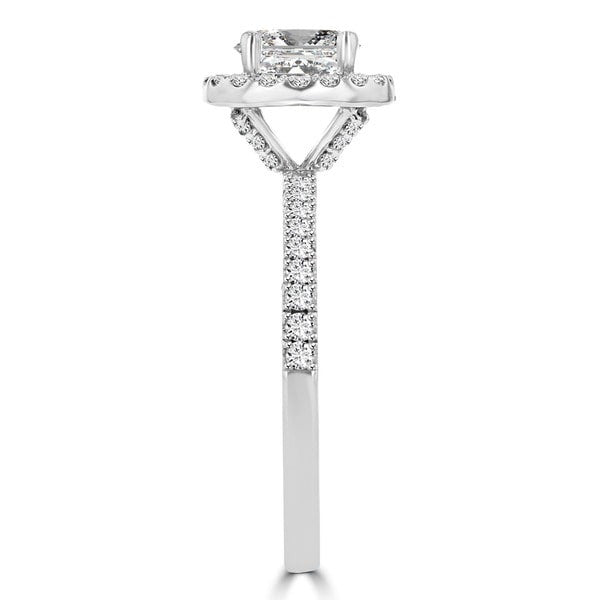 14k White Gold Diamond 1.60cts TDW Halo Engagement Ring