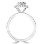 14k White Gold Diamond 1.60cts TDW Halo Engagement Ring
