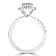 14k White Gold Diamond 1.60cts TDW Halo Engagement Ring