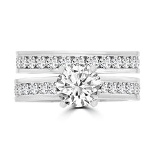 14K White Gold Diamond 2.25cts TDW Bridal Set