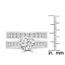 14K White Gold Diamond 2.25cts TDW Bridal Set