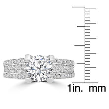 14K White Gold Diamond 2.00cts TDW Engagement Ring