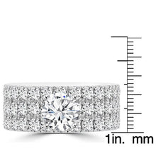 14k White Gold 3 1/5ct TDW Diamond Engagement Ring