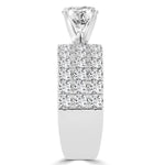 14k White Gold 3 1/5ct TDW Diamond Engagement Ring