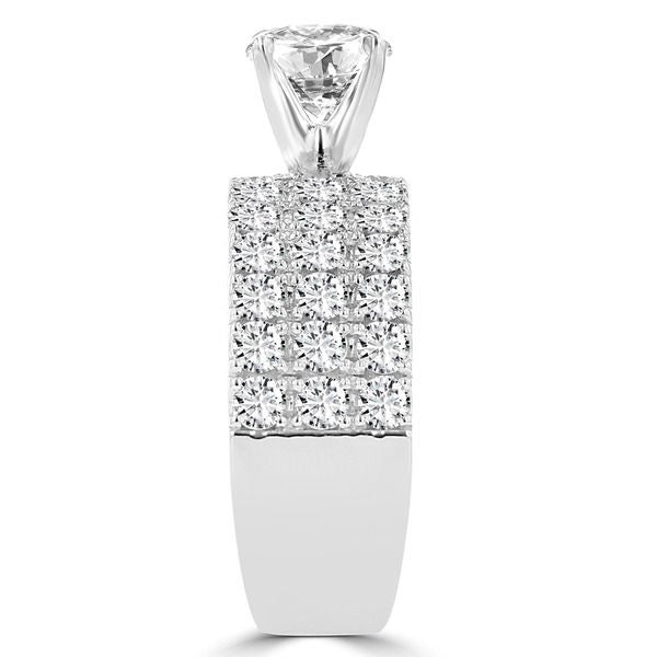 14k White Gold 3 1/5ct TDW Diamond Engagement Ring