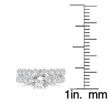 14k White Gold Diamond 3 2/5ct TDW Bridal Set