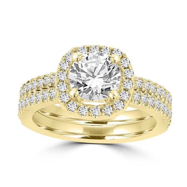 14k Yellow Gold Diamond 1 3/4ct TDW Bridal Set