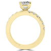14k Yellow Gold 1.55ct. TDW Princess-cut Diamond Engagement Ring