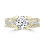14k Yellow Gold 1.95ct TDW La Vita Vital Engagement Ring