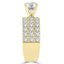 14k Yellow Gold 3 1/5ct TDW Diamond Engagement Ring
