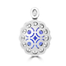 18K White Gold Tanzanite 26.68cts and Diamond (VS1-VS2, G-H) Pendant