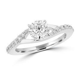 14K White Gold 1.30cts TDW Engagement Ring