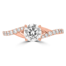 14k Rose Gold Diamond 7/8ct TDW Engagement Ring