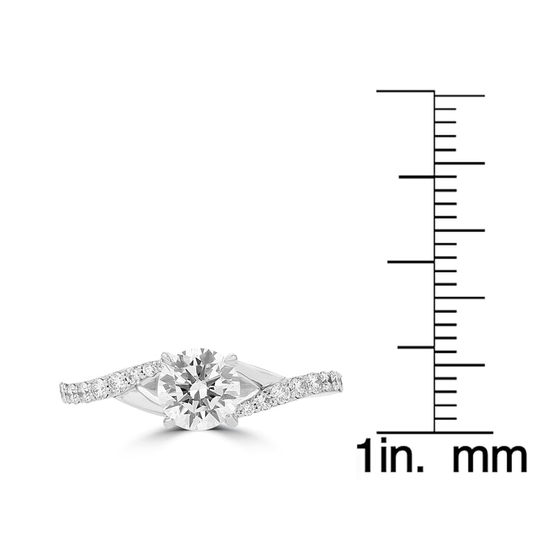 14K White Gold 1.30cts TDW Engagement Ring