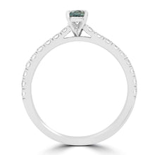 14K White Gold Brazilian Alexandrite 0.95ct TGW & Diamond 0.65ct Ring