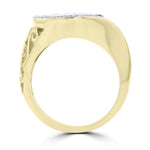 Yellow Gold 14k Aus Boulder Opal 6.04cts & Diamond 0.30ct TDW Ring