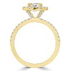 14k Yellow Gold 1 3/5ct. TDW RB Diamond Halo Engagement Ring