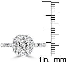 14k White Gold Diamond 1.60cts TDW Halo Engagement Ring