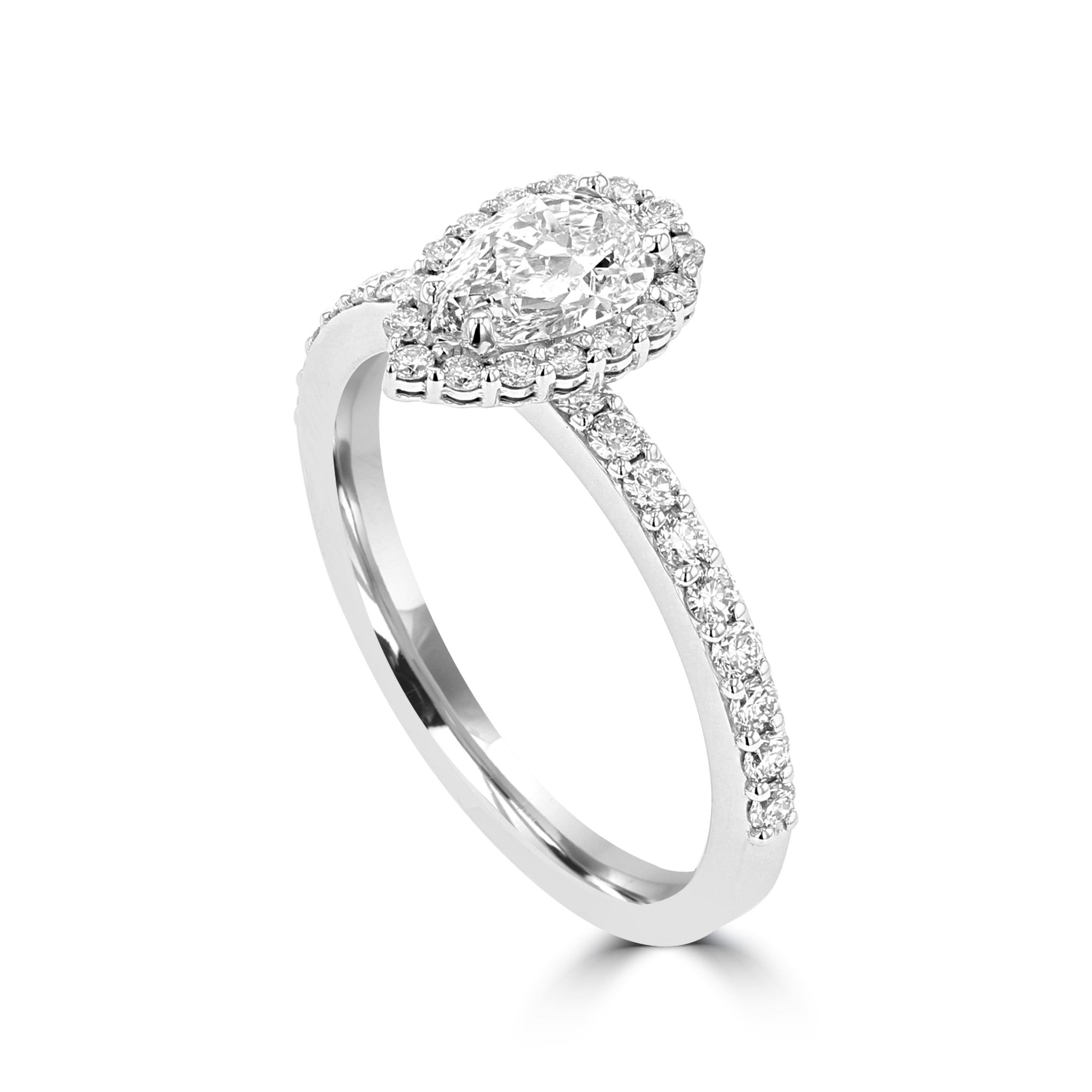 14K White Gold Diamond 1.00ct TDW Engagement Ring