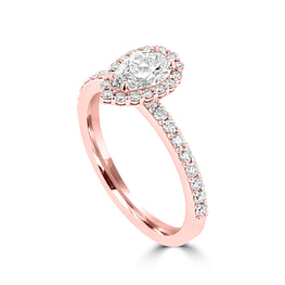 14K Rose Gold Diamond 1.00ct TDW Engagement Ring