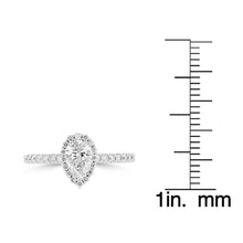14K White Gold Diamond 1.00ct TDW Engagement Ring