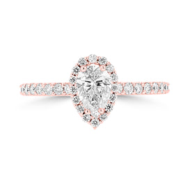 14K Rose Gold Diamond 1.00ct TDW Engagement Ring