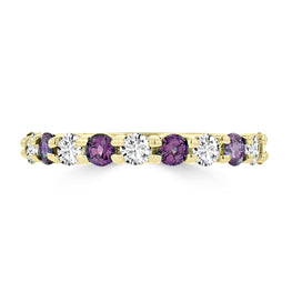 14K Yellow Gold 1/4ct TGW Alexandrite and 1/3ct TDW Diamond Ring (G-H, SI1-SI2) by La Vita Vital