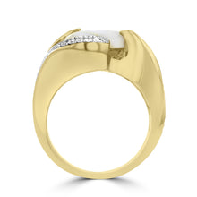 14K Yellow Gold & Gold Quartz 4.15cts and Diamond 0.22ct TDW (SI1-VS, G-H) Ring