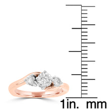 14K Two tone Gold and Diamond 0.70ct Engagement Ring