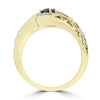 18K Yellow Gold, Fine Brazilian Alexandrite 0.50cts & Diamond 0.20cts TDW (SI1-VS, G-H) Ring by La Vita Vital