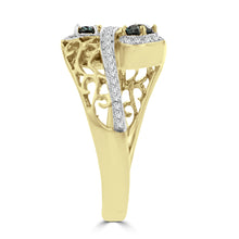 18K Yellow Gold, Fine Brazilian Alexandrite 0.50cts & Diamond 0.20cts TDW (SI1-VS, G-H) Ring by La Vita Vital