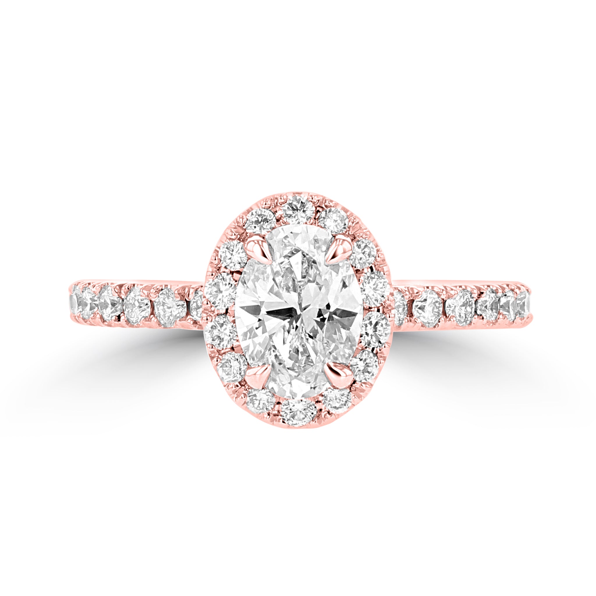 14K Rose Gold Diamond 1.35cts TDW Engagement Ring